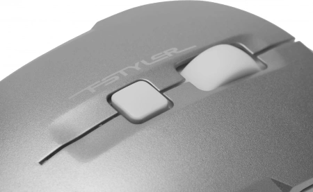 Мышь A4Tech Fstyler FM26S серебристый/белый оптическая (1600dpi) silent USB для ноутбука (4but)