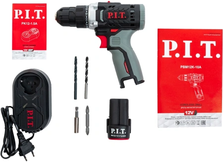 Дрель-шуруповерт P.I.T. PBM12K-10A/1 аккум. патрон:быстрозажимной