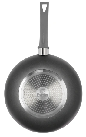 Сковорода ВОК (WOK) Rondell Strike RDA-1398 круглая 28см покрытие: Xylan Plus ручка несъемная (без крышки) серый