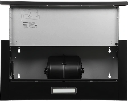 Вытяжка встраиваемая Hyundai HBH 6235 BG черный управление: кулисные переключатели (1 мотор)