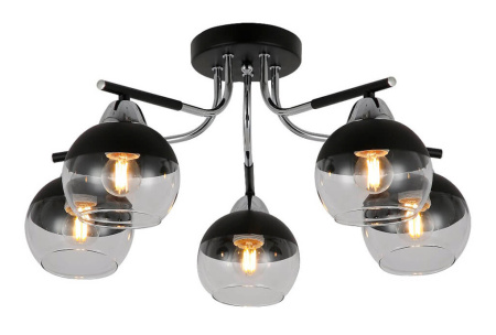 Люстра Hiper Tommy H181-5 потолоч. черный