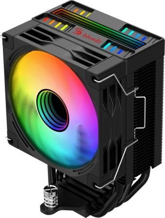 Устройство охлаждения(кулер) Bloody BD-AC150-ARGB1 ARGB Soc-AM5/AM4/1151/1200/2066/1700 черный 4-pin 11-23dB Al+Cu LCD 150W 365gr Ret (BD-AC150-ARGB1-BK)