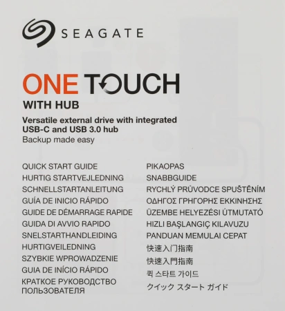 Жесткий диск Seagate USB 3.0 18Tb STLC18000402 One Touch Hub 3.5" черный USB 3.0 type C