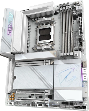 Материнская плата Gigabyte X870E AORUS PRO ICE SocketAM5 AMD X870 4xDDR5 ATX AC`97 8ch(7.1) 2.5Gg RAID+HDMI