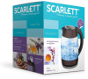 Чайник электрический Scarlett SC-EK27G100 1.7л. 2200Вт коричневый/черный корпус: стекло