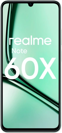Смартфон Realme RMX3938 Note 60х 64Gb 3Gb зеленый моноблок 3G 4G 2Sim 6.74" 720x1600 Android 14 8Mpix 802.11 a/b/g/n/ac GPS GSM900/1800 GSM1900 TouchSc A-GPS microSD