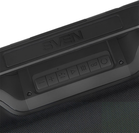 Колонка порт. Sven PS-390 черный 50W 2.0 BT/3.5Jack/USB 10м 3600mAh (SV-021306)