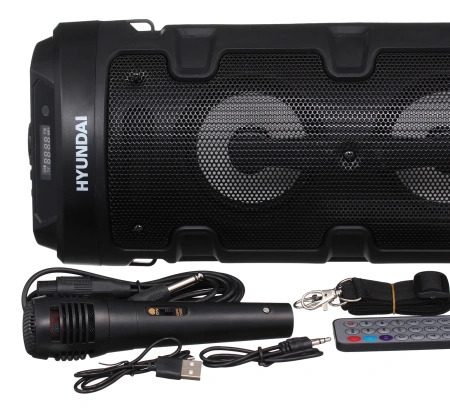 Минисистема Hyundai H-MC160 черный 50Вт FM USB BT SD/MMC