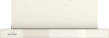 Вытяжка встраиваемая Elikor Интегра Glass 50Н-400-В2Д нержавеющая сталь/стекло бежевое управление: кнопочное (1 мотор)