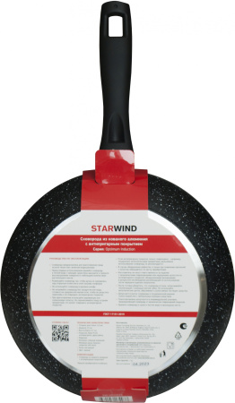 Сковорода Starwind Optimum induction SW-OPI2024 круглая 24см покрытие: Xylan Plus ручка несъемная (без крышки) черный