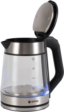 Чайник электрический Vitek VT-1176 2л. 2200Вт разноцветный корпус: стекло