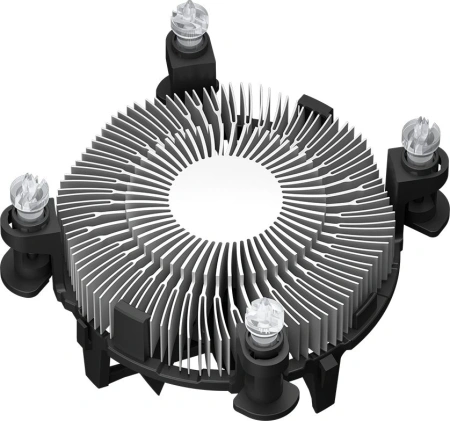 Устройство охлаждения(кулер) PcCooler R94-V2 Soc-1700/1851 серебристый/черный 4-pin 27.3dB Al 65W 158gr Ret (R94V2-XXNIXX-GL)