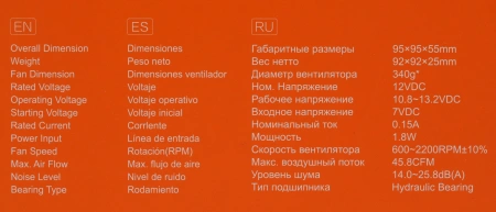 Устройство охлаждения(кулер) ID-Cooling DK-19 PWM Soc-1700/1851 черный 4-pin 14-26dB Al 95W 340gr Ret