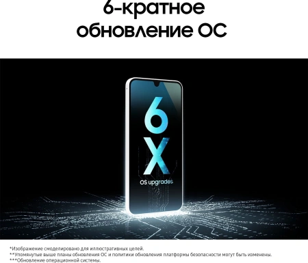 Смартфон Samsung SM-A165F Galaxy A16 128Gb 4Gb серебристый моноблок 3G 4G 2Sim 6.7" 1080x2340 Android 14 50Mpix 802.11 a/b/g/n/ac NFC GPS GSM900/1800 GSM1900 TouchSc microSD max1024Gb