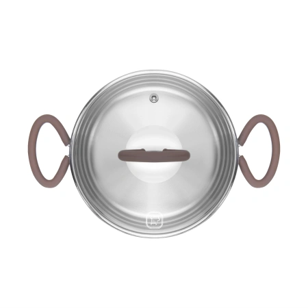 Кастрюля Rondell Etery RDS-1599 3.1л. d=20см (с крышкой) стальной