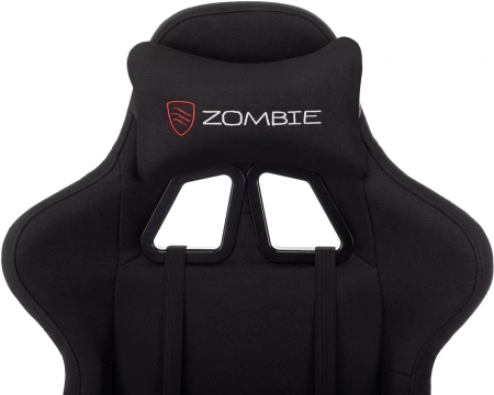 Кресло игровое Zombie Void черный с подголов. крестов. пластик