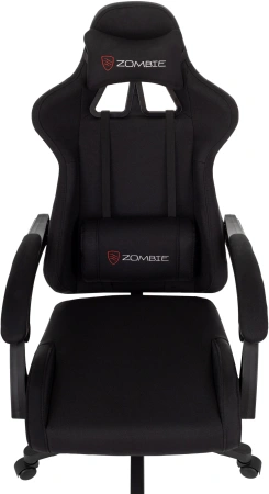 Кресло игровое Zombie Void черный с подголов. крестов. пластик