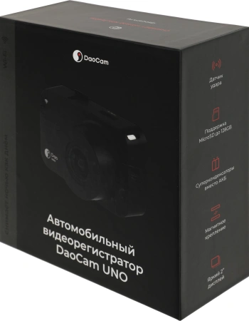 Видеорегистратор Daocam Uno Wi-Fi черный 1080x1920 1080p 150гр. GPS Novatek 96672