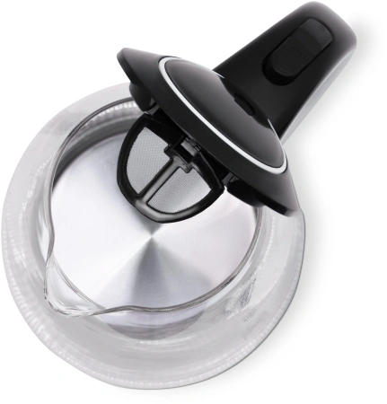 Чайник электрический Vitek VT-7027 1.8л. 2200Вт черный корпус: стекло