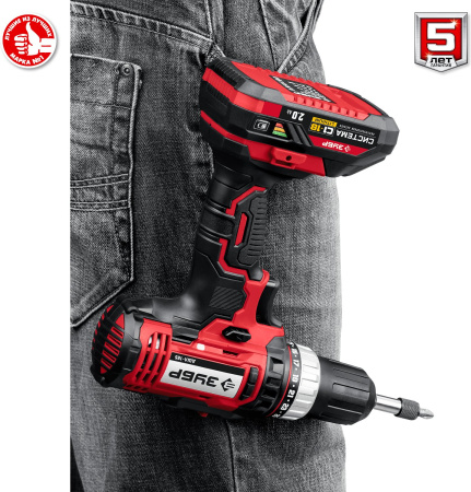 Дрель-шуруповерт Зубр ДШЛ-185 аккум. патрон:быстрозажимной