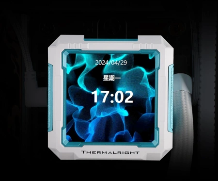 Система водяного охлаждения Thermalright Frozen Warframe PRO 360 ARGB Soc-AM5/AM4/1200/1700/1851 белый 4-pin 29.8dB Al LCD Ret (F-WFRAME-PRO-360-WH-ARGB)