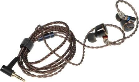 Наушники вкладыши Fiio FD3 1.2м черный/медный проводные в ушной раковине (80001656)