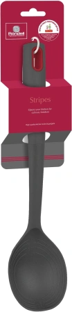 Ложка для первых/вторых блюд Rondell Stripes RD-1623 серый/красный упак.:картонная подложка