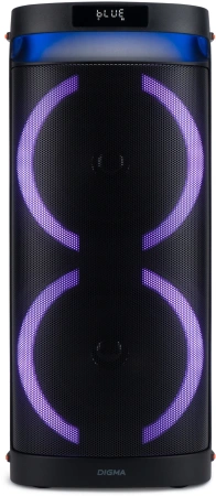 Минисистема Digma D-MC1750 черный 60Вт FM USB BT micro SD