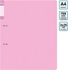 Папка на 2-х D-кольцах Бюрократ Gems GEM0812/2RPIN A4 пластик 0.7мм кор.32мм торц.карм с бум. встав розовый аметист