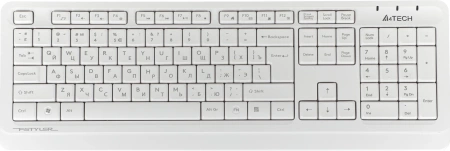Клавиатура + мышь A4Tech Fstyler FG1012 клав:белый мышь:белый USB беспроводная Multimedia (FG1012 WHITE)