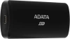 Накопитель SSD A-Data USB-C 256Gb ASE760-256GU32G2-CBK SE760 1.8" черный