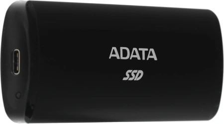 Накопитель SSD A-Data USB-C 256Gb ASE760-256GU32G2-CBK SE760 1.8" черный