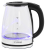 Чайник электрический Starwind SKG2050 1.8л. 1800Вт черный/серебристый (корпус: стекло)