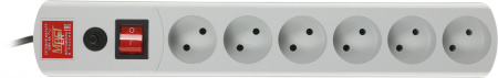 Сетевой фильтр Most LR 3м (6 розеток) белый (коробка)