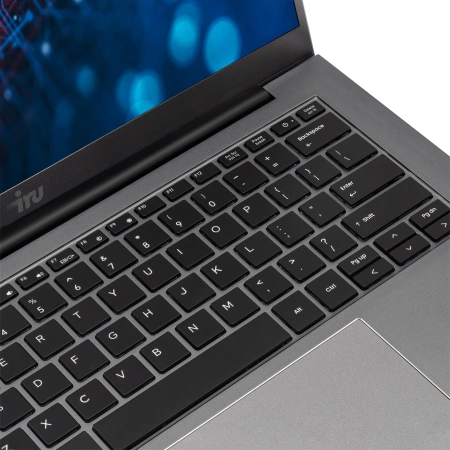 Ноутбук IRU Planio 14INPR N-series N100 16Gb SSD512Gb Intel UHD Graphics 14" IPS FHD (1920x1080) Free DOS grey WiFi BT Cam 5000mAh (2078487)