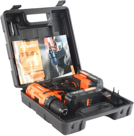 Дрель-шуруповерт Patriot THE ONE BR 147Li аккум. патрон:быстрозажимной (кейс в комплекте) (180301147)