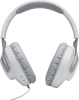 Гарнитура накладные JBL Quantum 100 1.2м белый проводные оголовье (JBLQUANTUM100WHT)