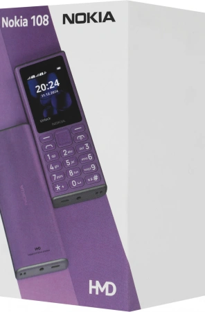 Мобильный телефон Nokia 108 Dual SIM TA-1627 черный моноблок 2Sim 2" 126x160 Series 30+ GSM900/1800 Protect MP3 FM microSD max32Gb