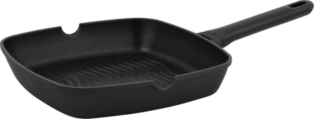 Сковорода-гриль Rondell Zeita Neu RDA-1204 квадратная 28см покрытие: TriTitan ручка несъемная (без крышки) черный