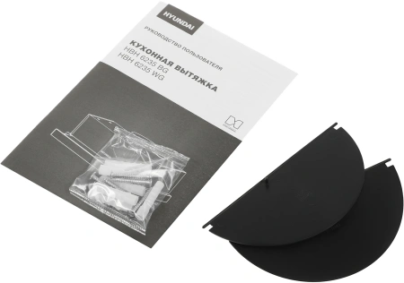 Вытяжка встраиваемая Hyundai HBH 6235 WG белый управление: кнопочное (1 мотор)