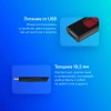 Накопитель SSD A-Data USB 3.1 500GB SC610-500G-CBK/RD SC610 1.8" черный