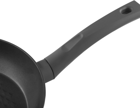 Сковорода Polaris Kontur 20F круглая 20см покрытие: Pfluon ручка несъемная (без крышки) черный (015085)