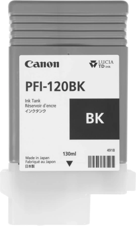 Картридж струйный Canon PFI-120 BK 2885C001 черный для Canon imagePROGRAF TM-200/205