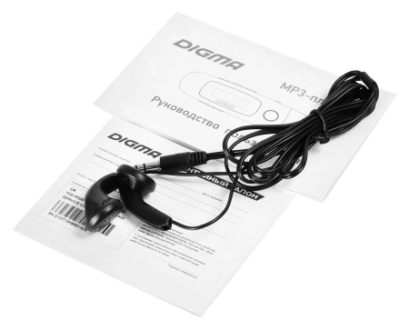 Плеер Flash Digma U4 8Gb черный/0.91"/FM/microSDHC