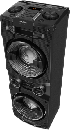 Колонка порт. Sven AC PS-1500 черный 500W 1.0 BT/3.5Jack 10м (АС PS-1500)