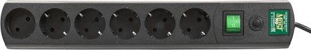 Сетевой фильтр Most RG 5м (6 розеток) черный (коробка)