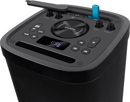 Колонка порт. Sven АС PS-930 черный 150W 1.0 BT/3.5Jack 7200mAh (SV-022402)