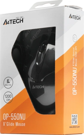 Мышь A4Tech V-Track Padless OP-550NU черный оптическая (1000dpi) USB (3but)