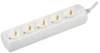 Сетевой удлинитель IEK У05 1.5м (5 розеток) белый (пакет ПЭ)
