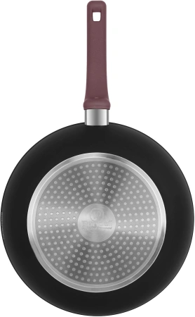Сковорода ВОК (WOK) Rondell Fest RDA-1527 круглая 28см покрытие: Xylan Plus ручка несъемная (с крышкой) черный